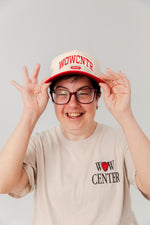 Load image into Gallery viewer, WOWCNTR Classic Baseball Cap – Red/Natural

