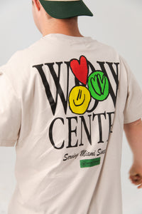 WOW Center Core Logo Tee – Bone