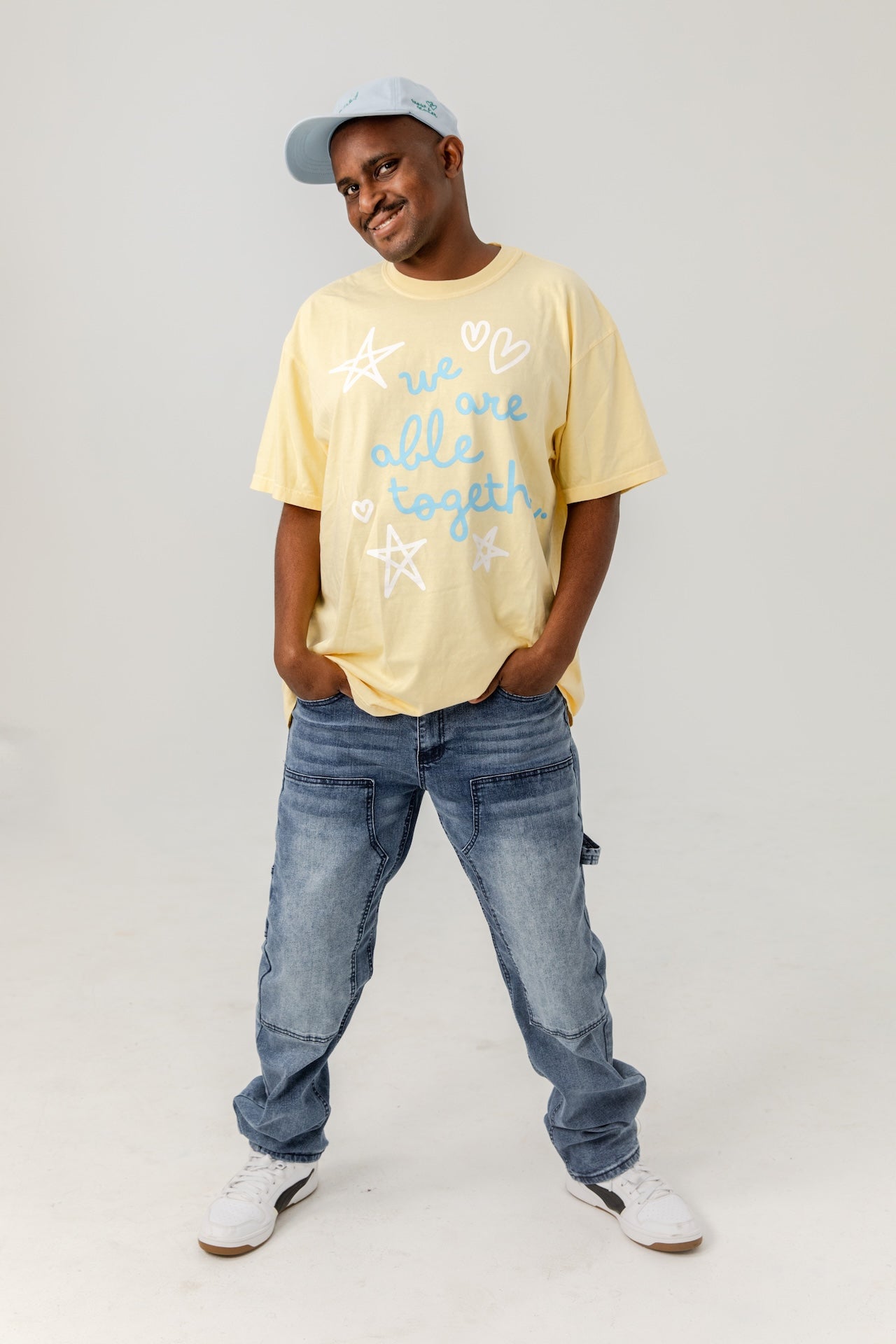 “We Are Able Together” Heavyweight Tee – Butter